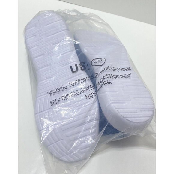 Women’s Blue Running Shoes Size 10 Sock Style Comfort Training Shoes Brand New - Picture 9 of 9